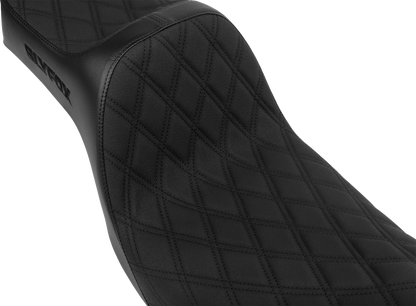 SLYFOX High Noon Seat - Double Diamond - Black Logo - Black Stitch - FXD/FLD '06-'17 4694C-SlyFox