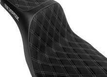 SLYFOX High Noon Seat - Double Diamond - Silver Logo - Silver Stitch - FL/FX '18-'25 4701D-SlyFox