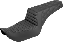 SADDLEMEN Step-Up Seat - Front Tuck-n-Roll/Rear Lattice Stitch - Nightster '22-'25 822-11-176
