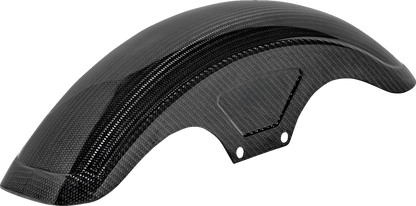 SADDLEMEN Front Fender - Carbon Fiber/Gloss - Dyna/Sportster CF-8-0003
