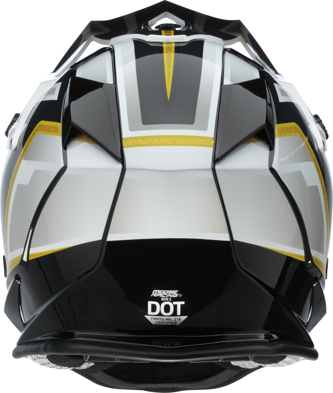 MOOSE OFFROAD MR3 Helmet - F.A.F. - White/Black/Gold - Medium 0110-8929