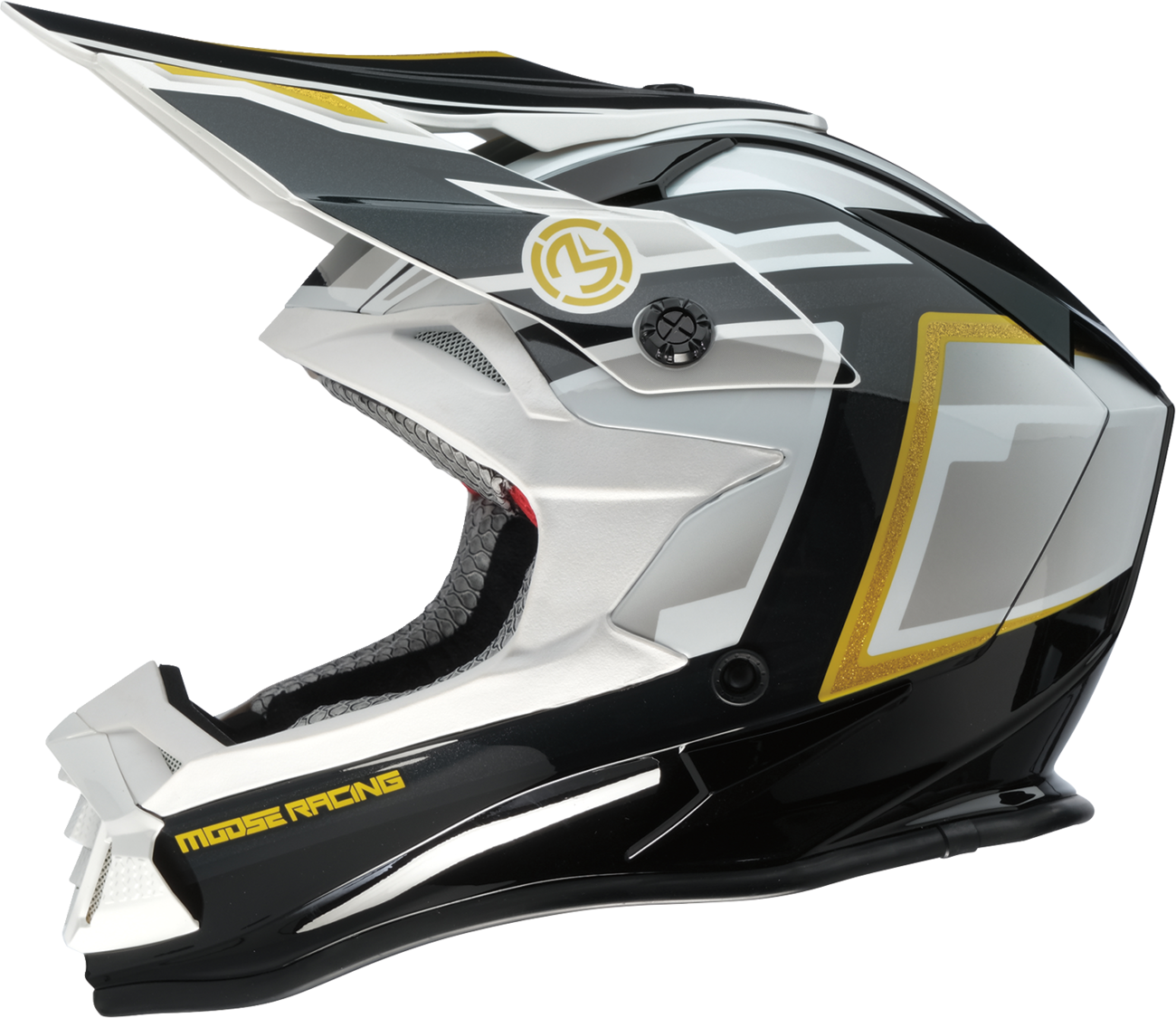 MOOSE OFFROAD MR3 Helmet - F.A.F. - White/Black/Gold - XL 0110-8931