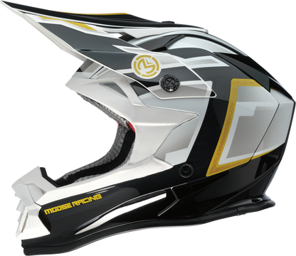 MOOSE OFFROAD MR3 Helmet - F.A.F. - White/Black/Gold - 2XL 0110-8932