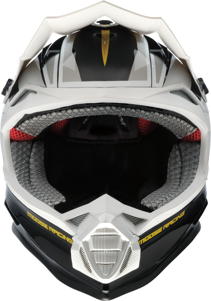 MOOSE OFFROAD MR3 Helmet - F.A.F. - White/Black/Gold - XL 0110-8931