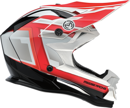 MOOSE OFFROAD MR3 Helmet - F.A.F. - White/Black/Red - 2XL 0110-8937
