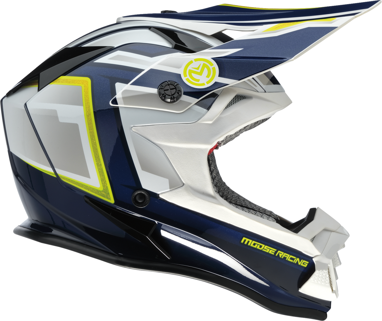 MOOSE OFFROAD MR3 Helmet - F.A.F. - White/Navy/Green - Medium 0110-8944