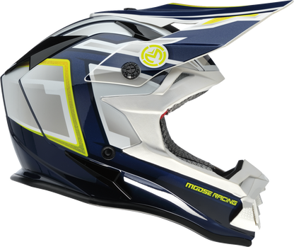 MOOSE OFFROAD MR3 Helmet - F.A.F. - White/Navy/Green - Medium 0110-8944