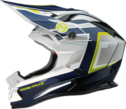 MOOSE OFFROAD MR3 Helmet - F.A.F. - White/Navy/Green - XL 0110-8946