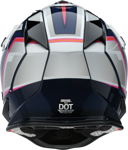 MOOSE OFFROAD MR3 Helmet - F.A.F. - White/Navy/Pink - 2XL 0110-8952