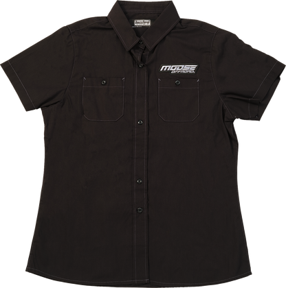 MOOSE OFFROAD Women's Moose Offroad Shop Shirt - Black - XS MRS01S7BCHXSR