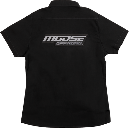 MOOSE OFFROAD Women's Moose Offroad Shop Shirt - Black - XS MRS01S7BCHXSR