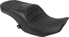 DRAG SPECIALTIES SEATS Forward Position Freedom Seat - Vinyl - Black Double Diamond Stitch - FLH/FLT '23-'25 4715B