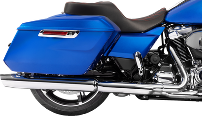 DRAG SPECIALTIES SEATS Forward Position Freedom Seat - Vinyl - Red Double Diamond Stitch - FLH/FLT '23-'25 4715D
