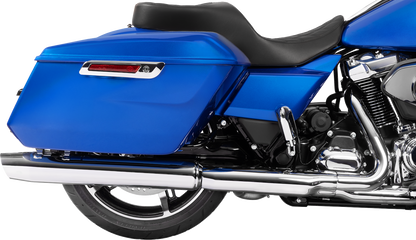 DRAG SPECIALTIES SEATS Forward Position Freedom Seat - Vinyl/Solar Leather - Black Double Diamond Stitch - FLH/FLT '23-'25 4715F