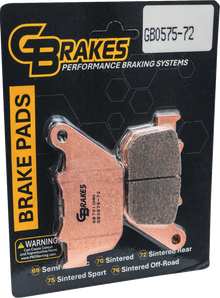 GBRAKES Brake Pads - Sintered - Rear GB0575-72