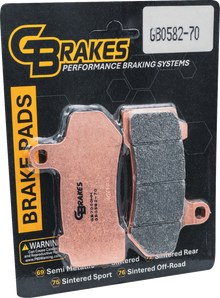 GBRAKES Brake Pads - Sintered - Front/Rear GB0582-70