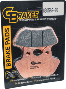 GBRAKES Brake Pads - Sintered - Front/Rear GB0586-70