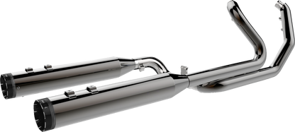 KHROME WERKS 2-into-1-into-2 Dominator-SR Exhaust System - Eclipse - Without End Caps - M8 Touring 201810A-SR