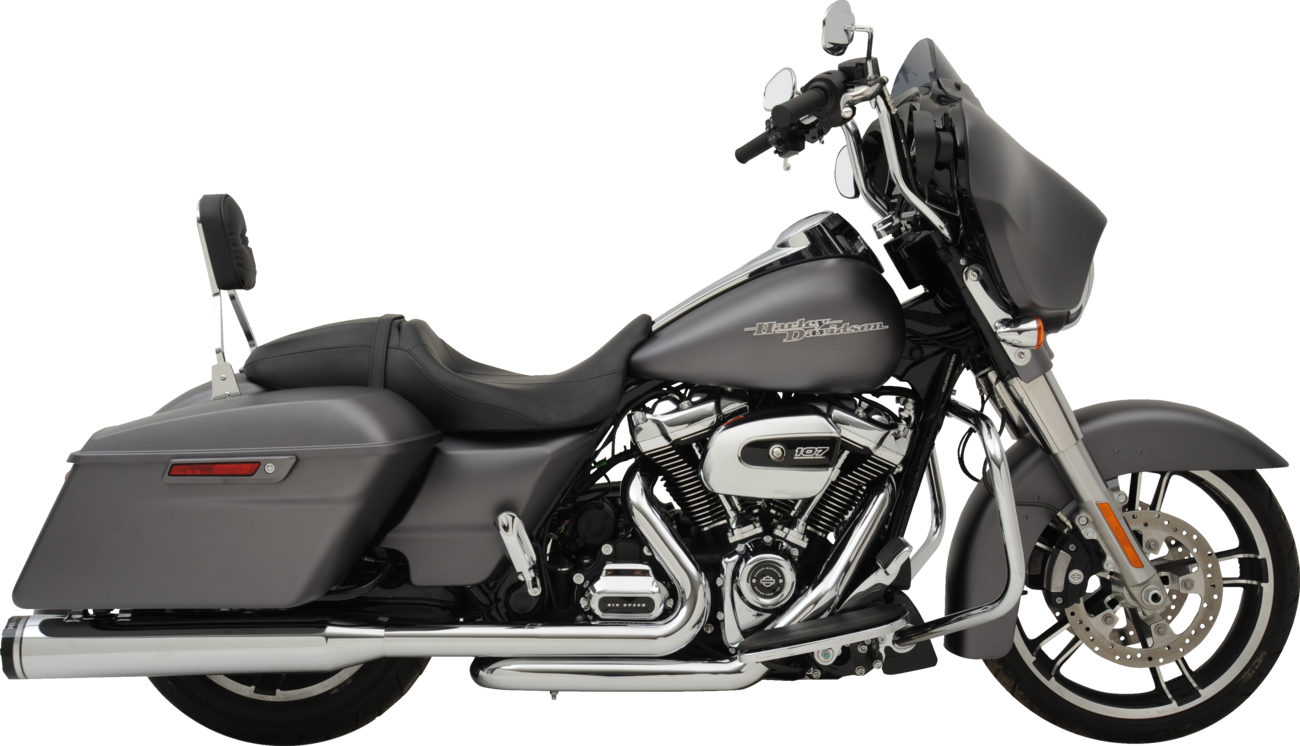 KHROME WERKS 2-into-1-into-2 Dominator-SR Exhaust System - Chrome - Without End Caps - M8 Touring 200400A-SR