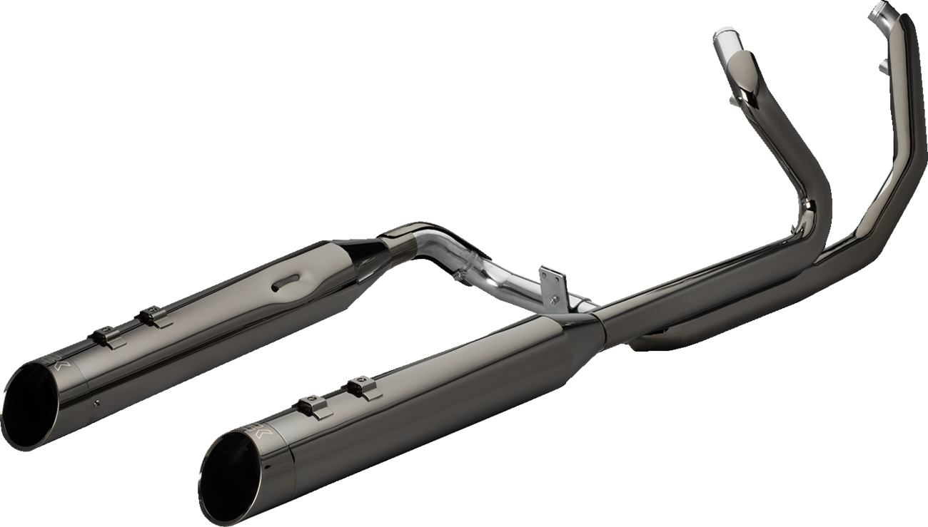 KHROME WERKS 2-into-1-into-2 Dominator-SR Exhaust System - Eclipse - Without End Caps - M8 Touring 201810A-SR