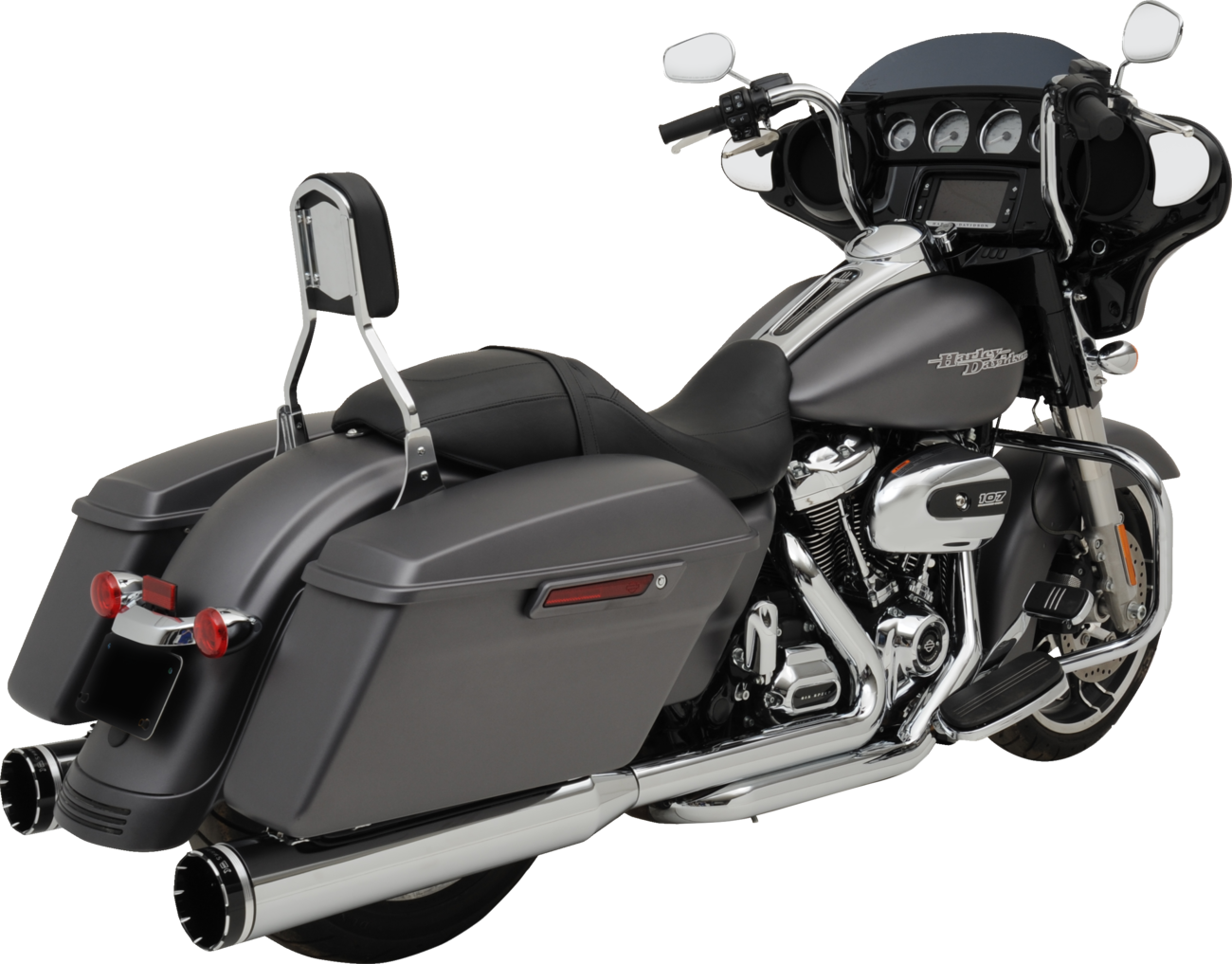 KHROME WERKS 2-into-1-into-2 Dominator-SR Exhaust System - Chrome - Without End Caps - M8 Touring 200400A-SR