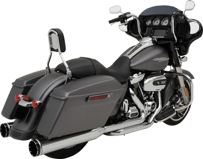 KHROME WERKS 2-into-1-into-2 Dominator-SR Exhaust System - Chrome - Without End Caps - M8 Touring 200400A-SR