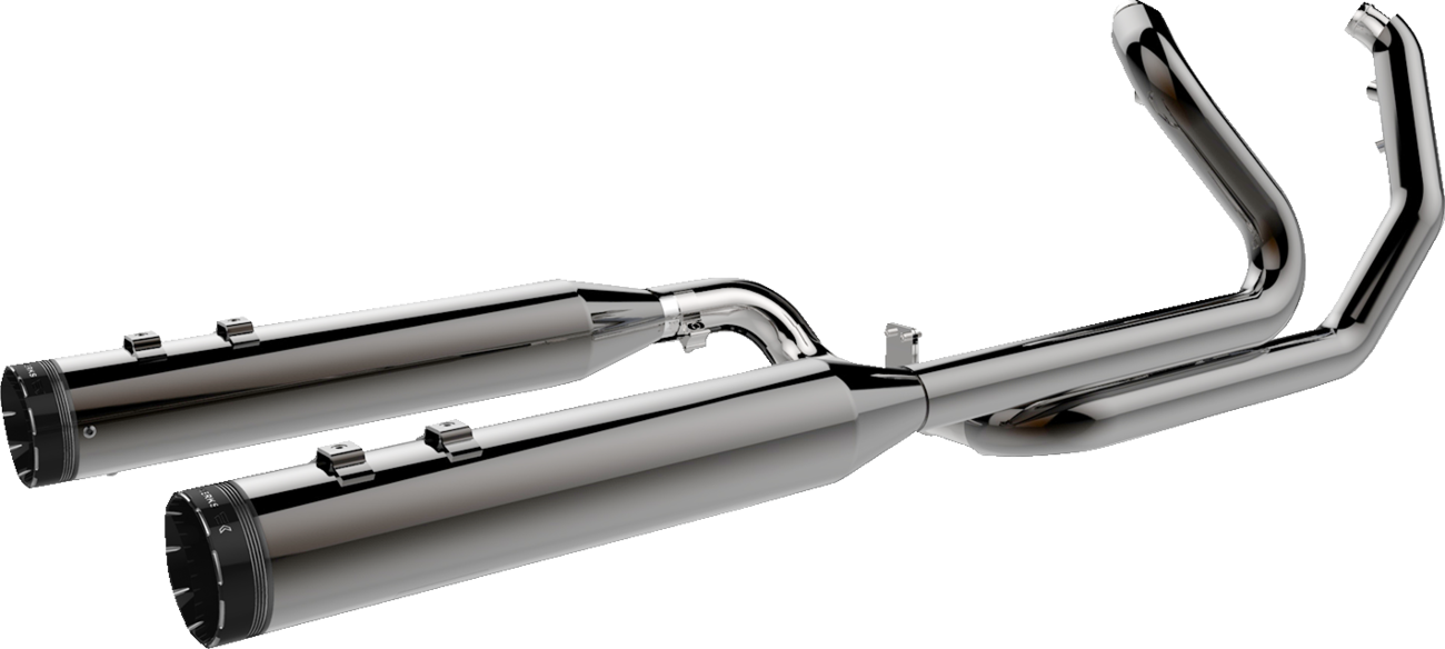 KHROME WERKS 2-into-1-into-2 Dominator-SR Exhaust System - Eclipse - Without End Caps - Twin Cam Touring 201830-SR