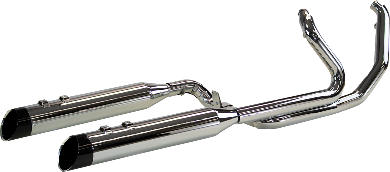 KHROME WERKS 2-into-1-into-2 Dominator-SR Exhaust System - Chrome - Without End Caps - M8 Touring 200400A-SR