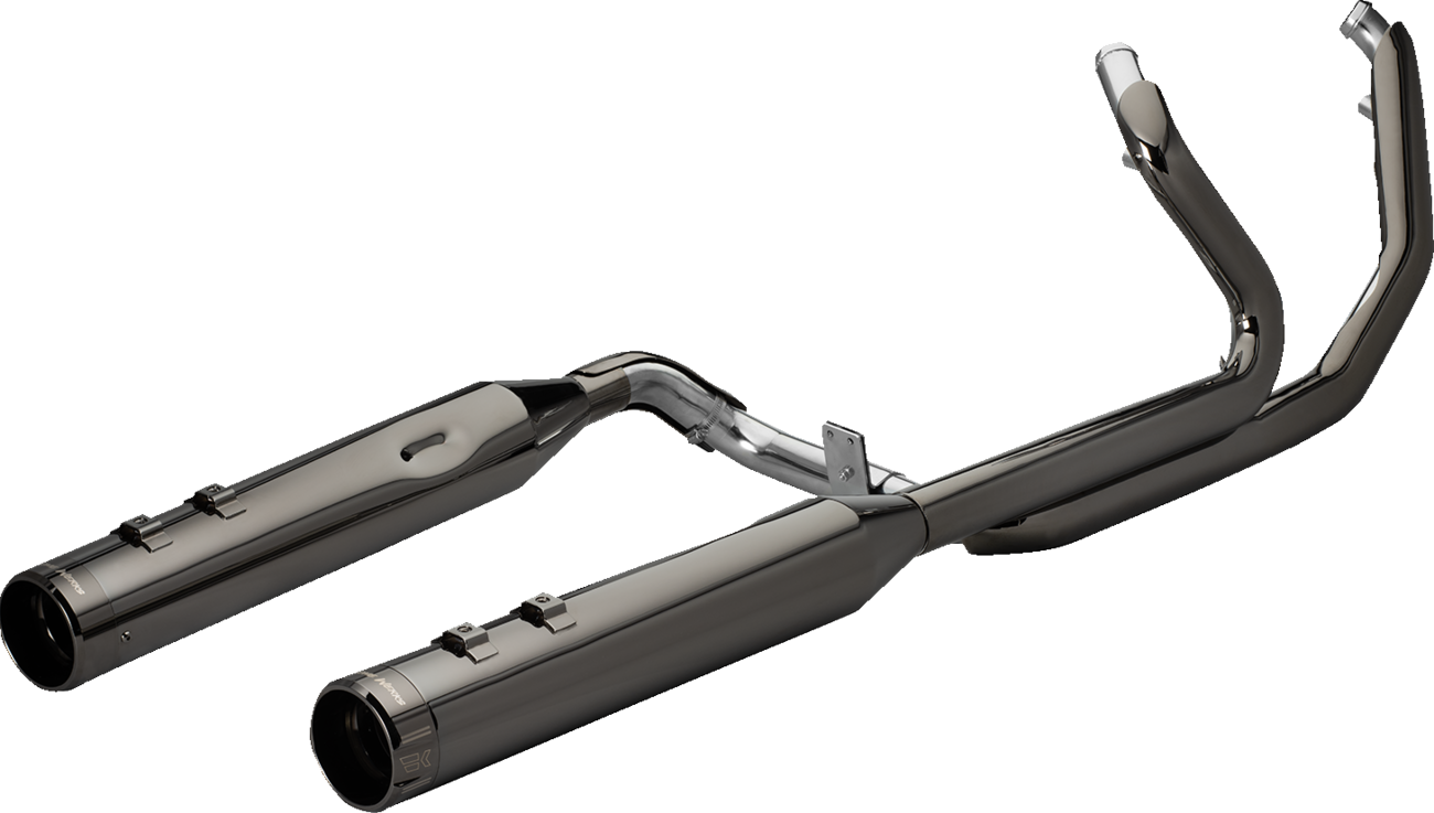 KHROME WERKS 2-into-1-into-2 Dominator-SR Exhaust System - Eclipse - Without End Caps - Twin Cam Touring 201830-SR
