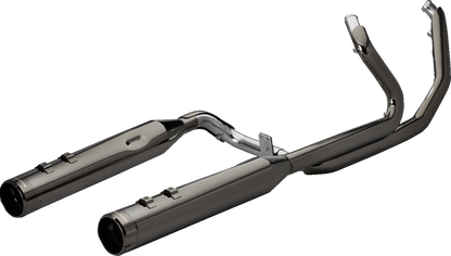 KHROME WERKS 2-into-1-into-2 Dominator-SR Exhaust System - Eclipse - Without End Caps - Twin Cam Touring 201830-SR