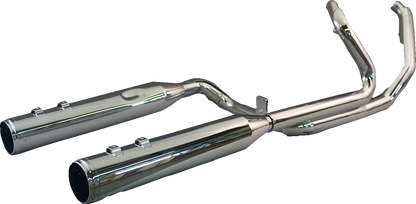 KHROME WERKS 2-into-1-into-2 Dominator-SR Exhaust System - Chrome - Without End Caps - M8 Touring 200400A-SR
