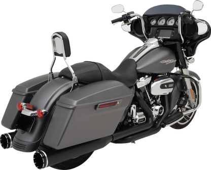 KHROME WERKS 2-into-1-into-2 Dominator-SR Exhaust System - Black - Without End Caps - M8 Touring 200810A-SR