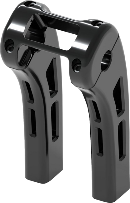 MAGNUM SHIELDING Ghost Risers - Softail Display Clamp - 8" - Black 4R-0108