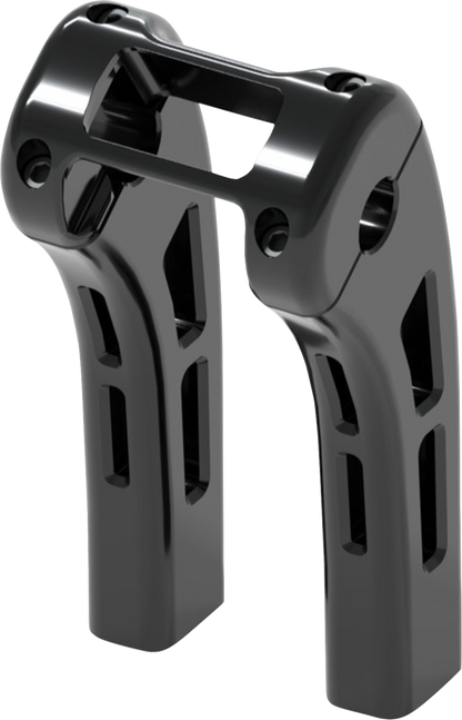 MAGNUM SHIELDING Ghost Risers - Softail Display Clamp - 8" - Black 4R-0108