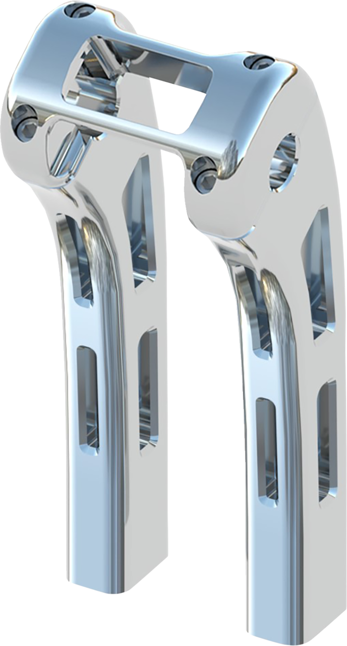 MAGNUM SHIELDING Ghost Risers - Softail Display Clamp - 10" - Chrome 3R-0110
