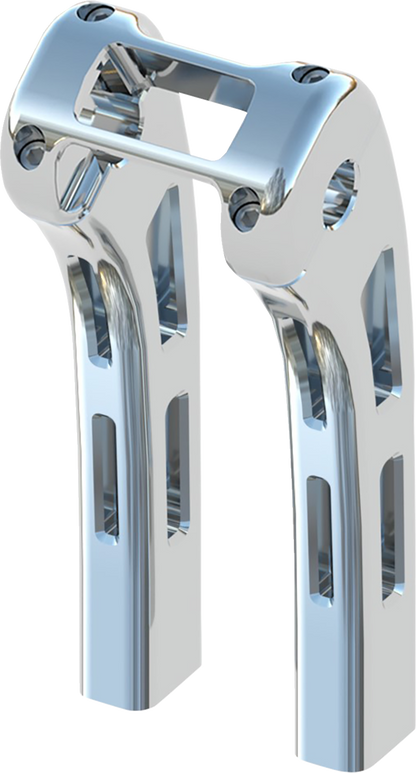 MAGNUM SHIELDING Ghost Risers - Softail Display Clamp - 10" - Chrome 3R-0110