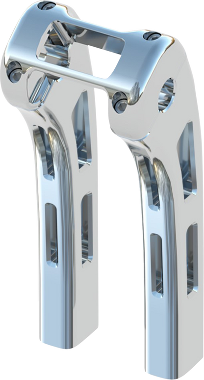 MAGNUM SHIELDING Ghost Risers - Softail Display Clamp - 10" - Chrome 3R-0110
