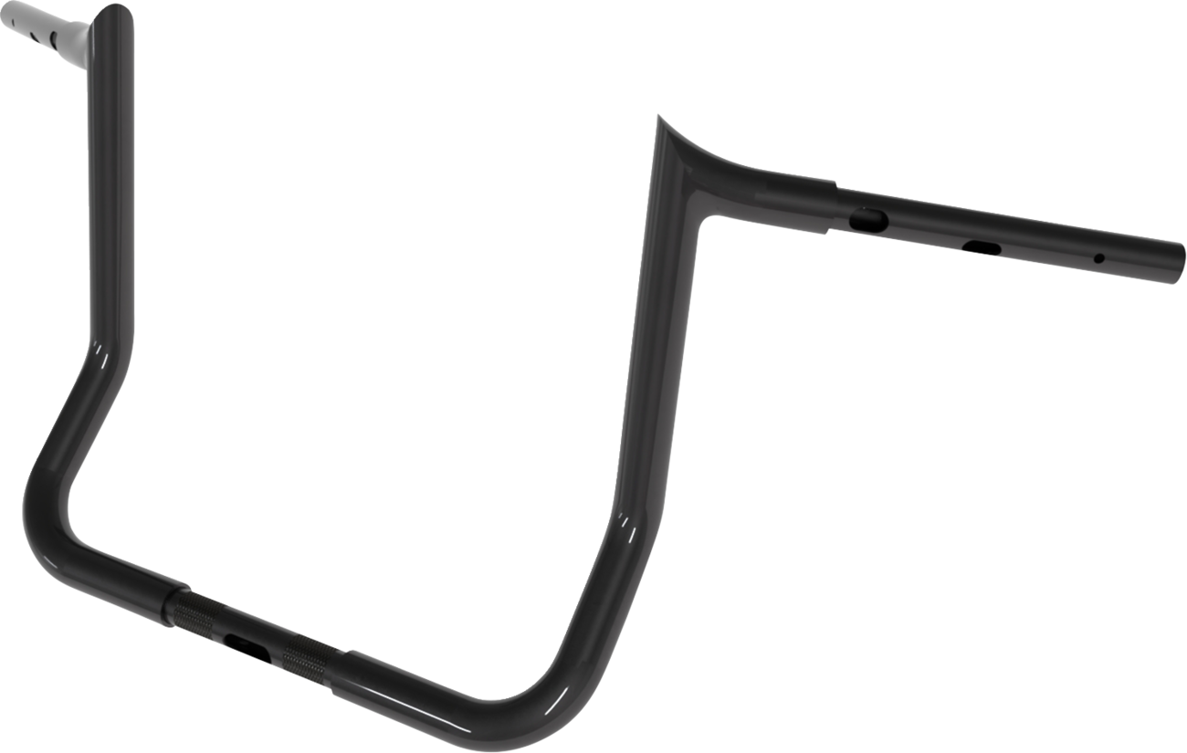 MAGNUM SHIELDING 1-1/4" Viking Handlebar - Bagger - 10" - Black 4HB-2410