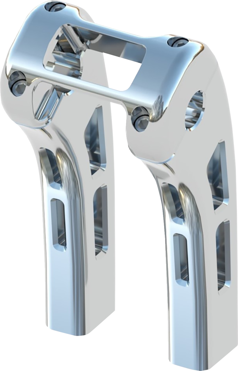 MAGNUM SHIELDING Ghost Risers - Softail Display Clamp - 8" - Chrome 3R-0108