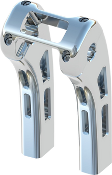MAGNUM SHIELDING Ghost Risers - Softail Display Clamp - 8" - Chrome 3R-0108