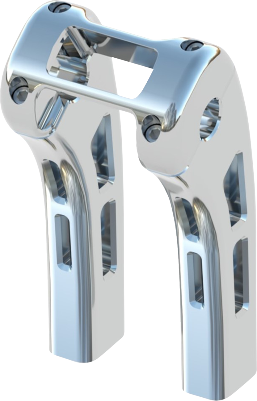 MAGNUM SHIELDING Ghost Risers - Softail Display Clamp - 8" - Chrome 3R-0108