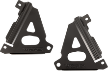WORKS CONNECTION Radiator Brace Set - Black - Kawasaki 18-B301