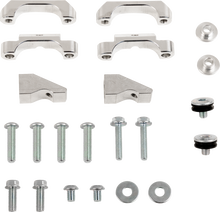 WORKS CONNECTION Radiator Brace Set - Black - Kawasaki 18-B301