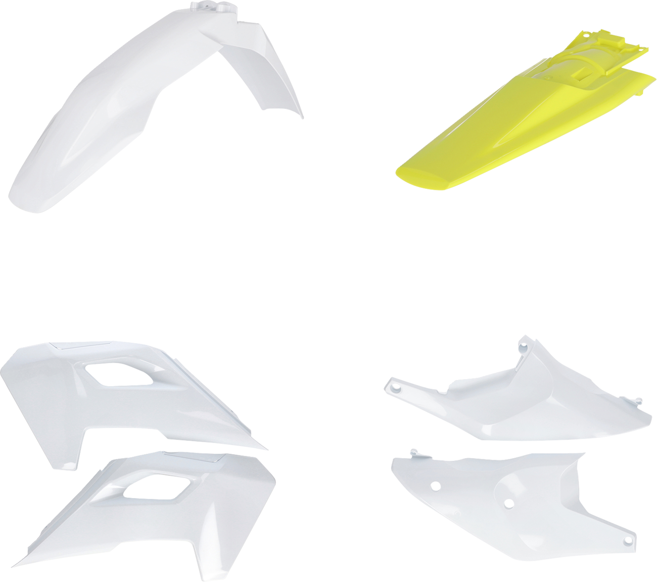 ACERBIS Standard Body Kit - '24 OEM White/Yellow - Husqvarna - FE/TE '24-'25 2986640275