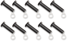 DRAG SPECIALTIES Pivot Pin/Clip Kit - Lever - 10 Pack - Black 74114B