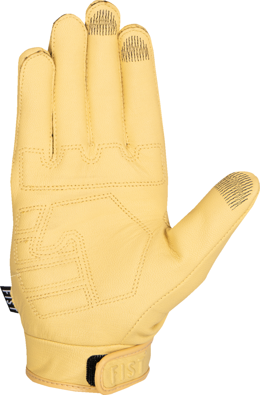 FIST HANDWEAR Road Warrior Leather Gloves - Yellow - 2XS F-GRW-01324-XXS