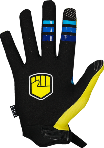 FIST HANDWEAR Strapped 90's Gloves - Yellow - 2XS F-GS-01026-XXS
