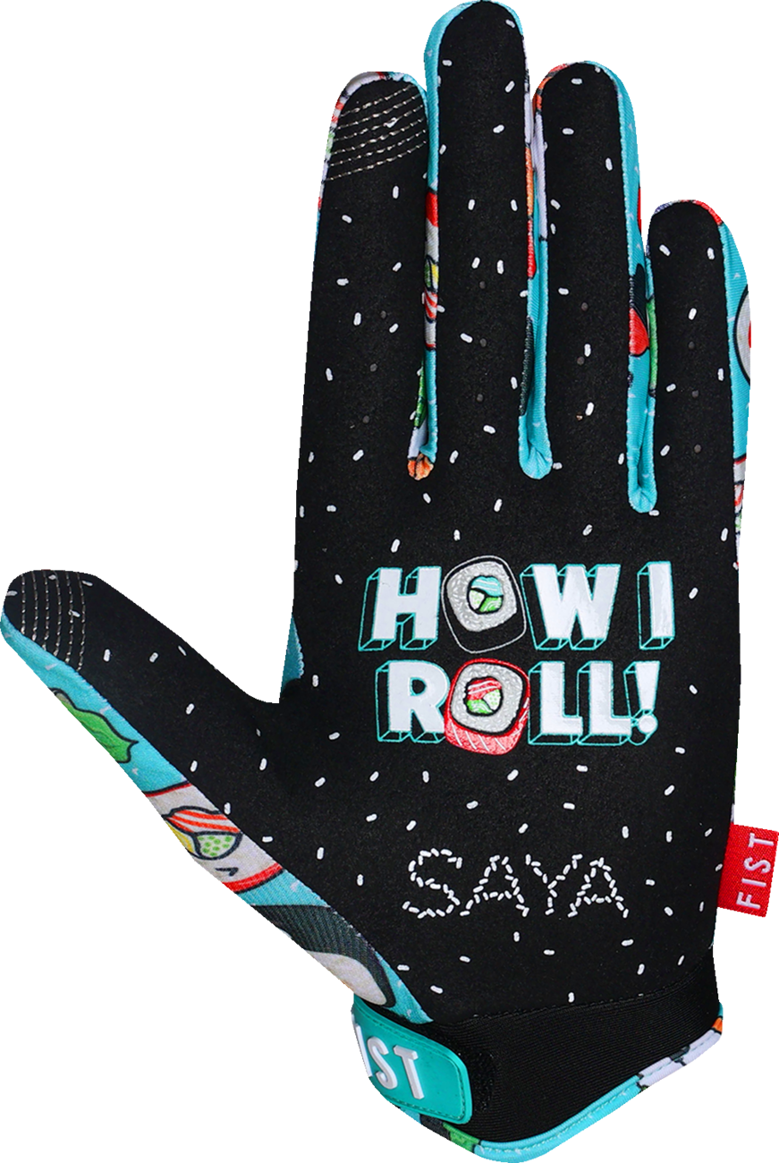 FIST HANDWEAR Strapped Saya Sakakibara Red Label Sushi Power Gloves - 2XS F-GS-01123-XXS