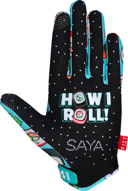 FIST HANDWEAR Strapped Saya Sakakibara Red Label Sushi Power Gloves - 2XS F-GS-01123-XXS