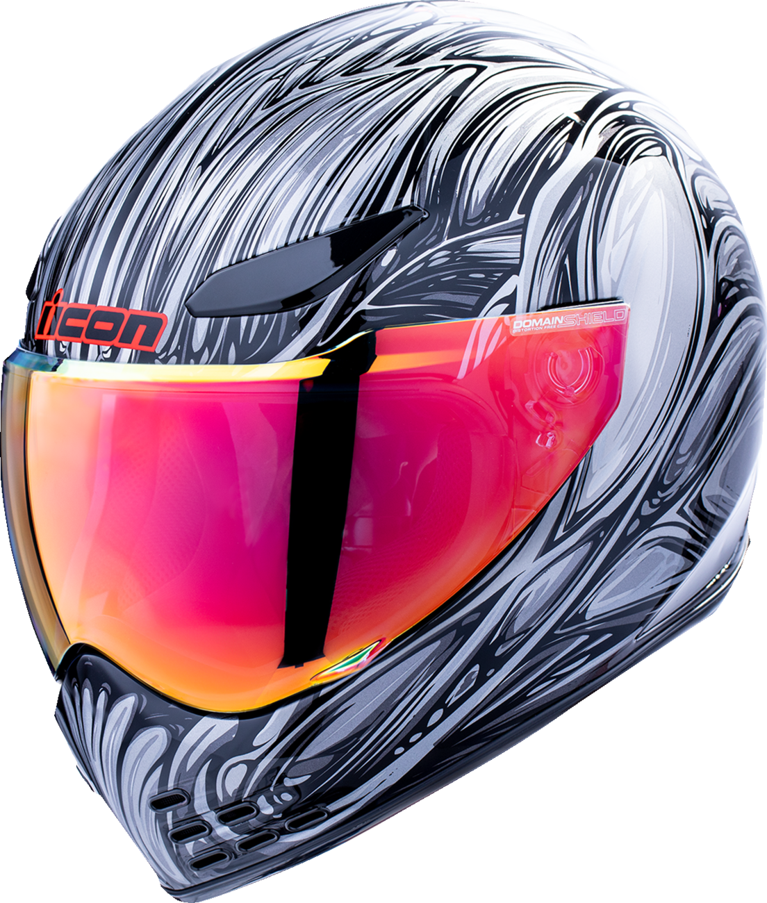 ICON Domain™ Helmet - Nouveau - Silver - Large 0101-18526